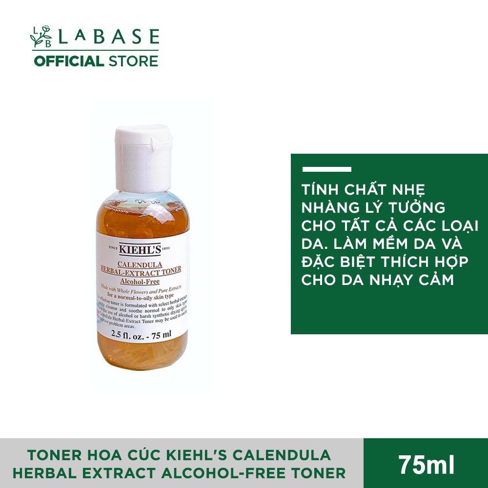 Toner hoa cúc Kiehl's Calendula Herbal Extract Alcohol-Free Toner 75ml