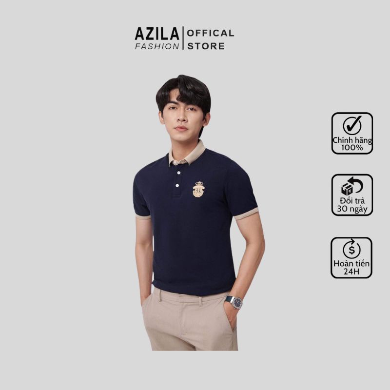 Áo Polo Nam Azila Cổ Bẻ Chất Liệu Cá Sấu PVC Mẫu Mới 2022 - POLO22