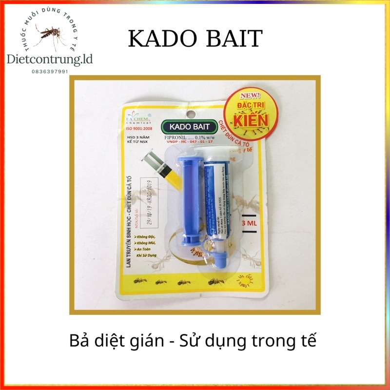 Bả diệt gián GADO BAIT được sử dụng trong y tế .