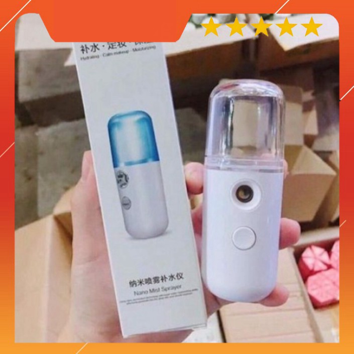 [APP MÃ _MPVC] [BH 1 ĐỔI 1] Máy xông mặt NANO và tinh dầu hoa hồng 10ml