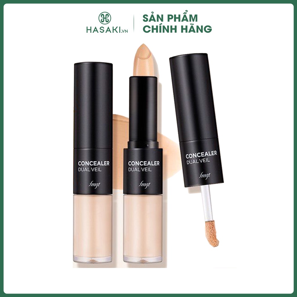 Che khuyết điểm 2 đầu che quầng thâm mụn đốm nâu tàn nhang The Face Shop fmgt Concealer Dual Veil