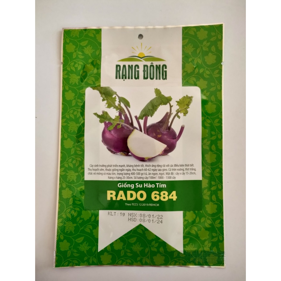 Hạt giống su hào tím Rạng Đông