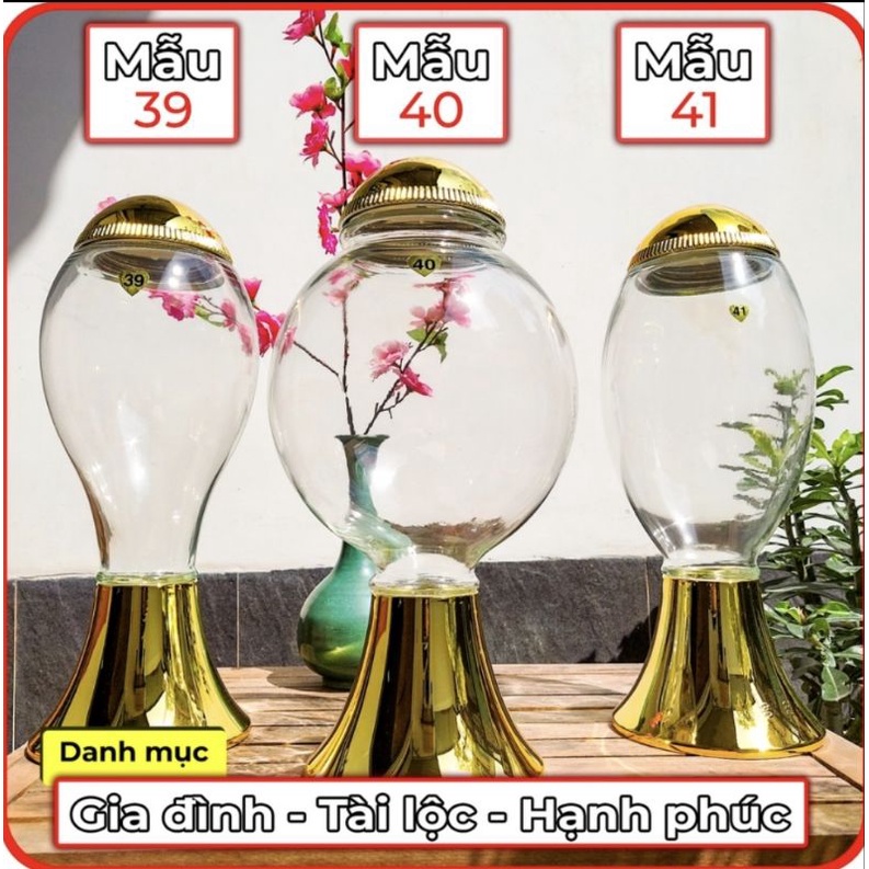 Bình thủy tinh cao cấp ngâm rượu HÀN QUỐC YongCheon hình Trụ Cầu