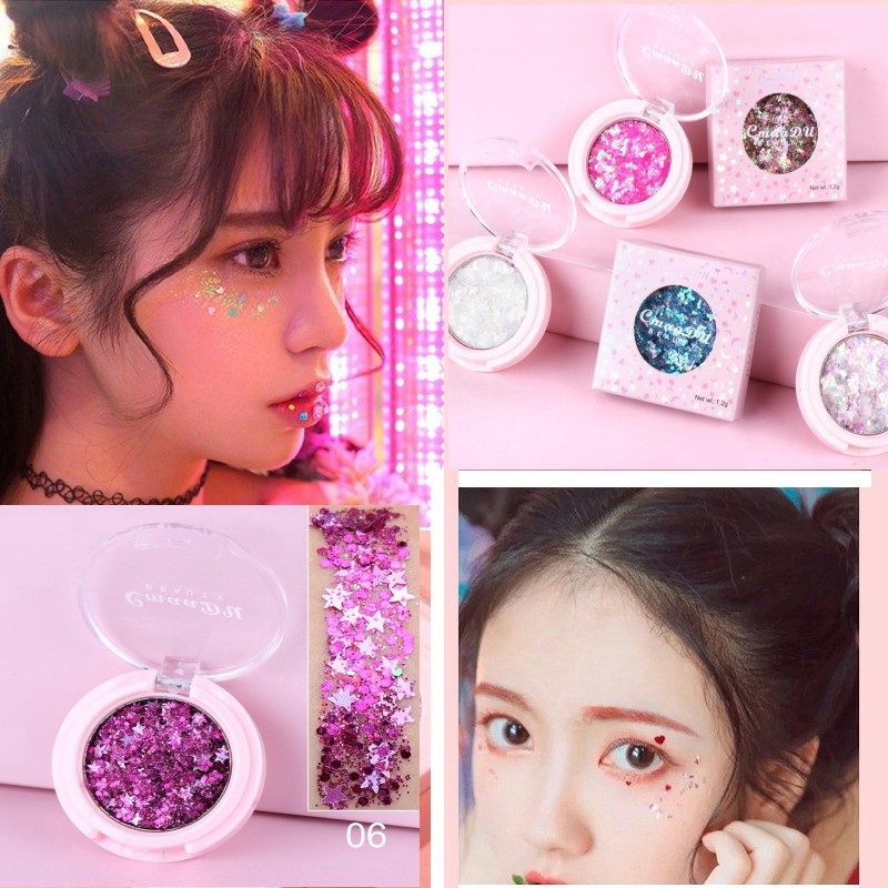 [Hàng mới về] Phấn Mắt Dạng Gel Kim Tuyến Lấp Lánh 14 Màu Tùy Chọn