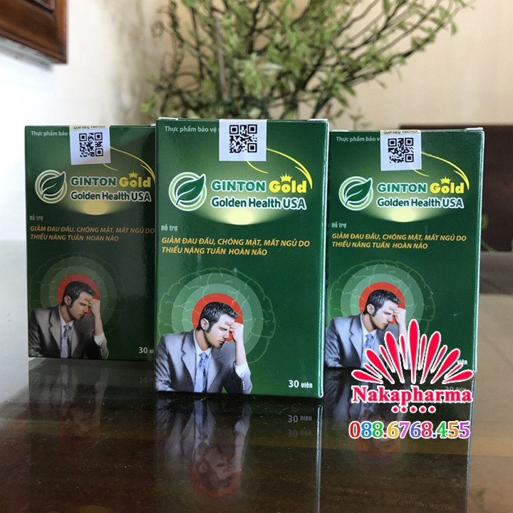 Hoạt Huyết Ginton Gold Golden Health – Giảm đau đầu chóng mặt, rối loạn tiền đình, thiểu năng tuần hoàn não