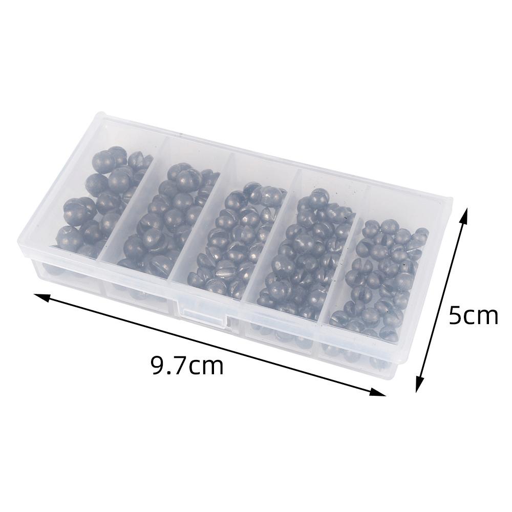 Set 100 Chì Câu Cá Dạng Kẹp Tròn