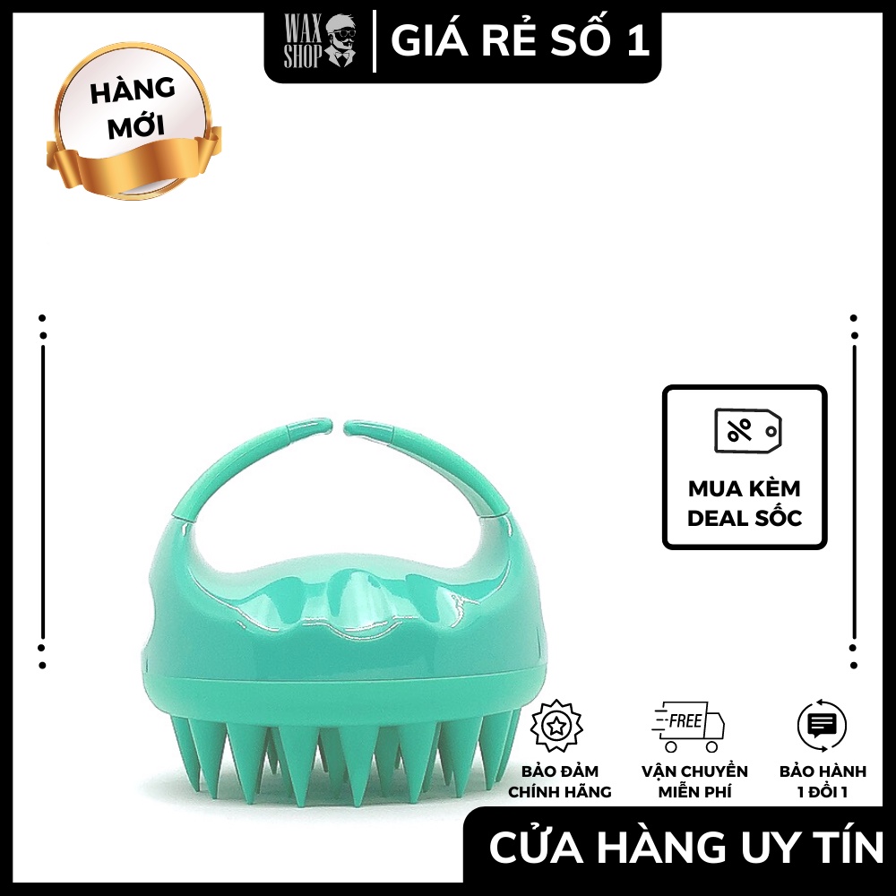 Lược Gội Đầu Silicon Nhật Cao Cấp ⚡ Bao Test ⚡ Massage Da Đầu - Gỡ Tóc Rối - Làm Bằng Silicon Y Tế Mềm Mại - Waxshop