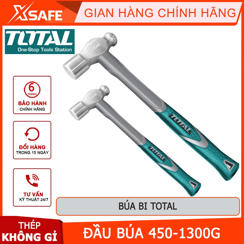 Búa bi Total Búa cầm tay mini Quy cách: 16oz-48oz Trọng lượng đầu búa: 450-1300g, dùng để đóng