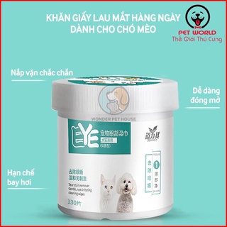 khăn lau nước mắt cho chó và mèo