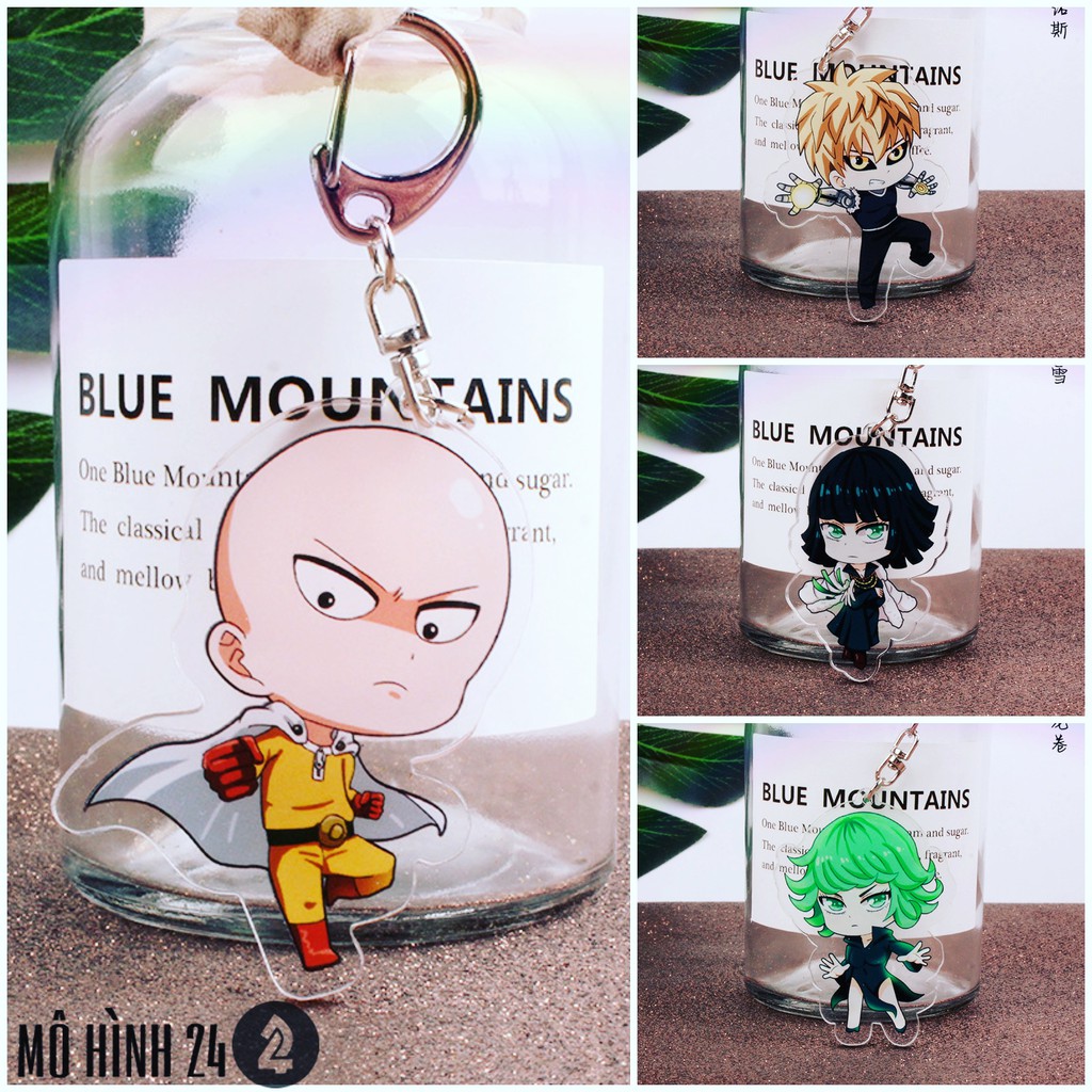 MÓC KHÓA ACRYLIC ONE PUNCH MAN MÓC KHÓA MICA SAITAMA Tatsumaki Genos fubuki sonic anime