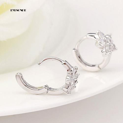 ♟Bông Tai Mạ BạC HìNh Hoa TuyếT Xinh XắN