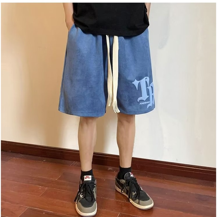 Quần Short Dáng Rộng Thiết Kế Đơn Giản Phong Cách Âu Mỹ Thời Trang Cho Nam Và Nữ