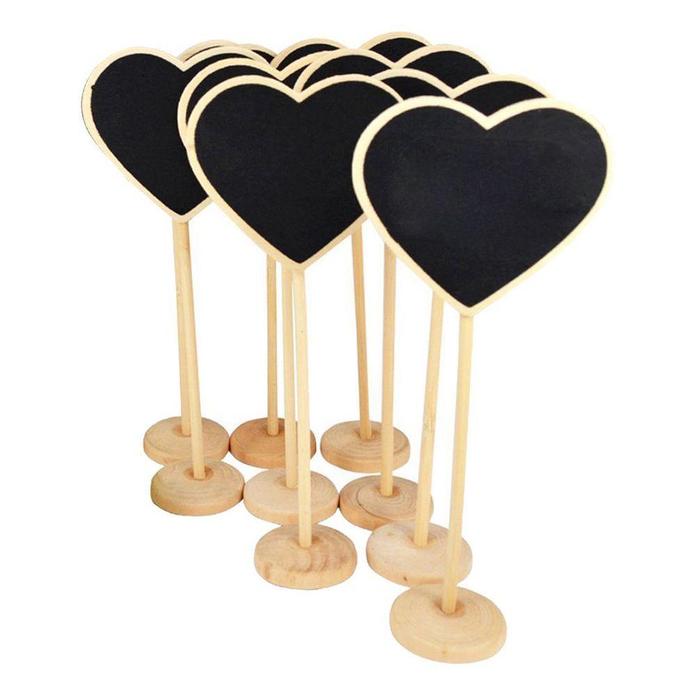 Bảng Đen Mini Bằng Gỗ Hình Trái Tim DIY