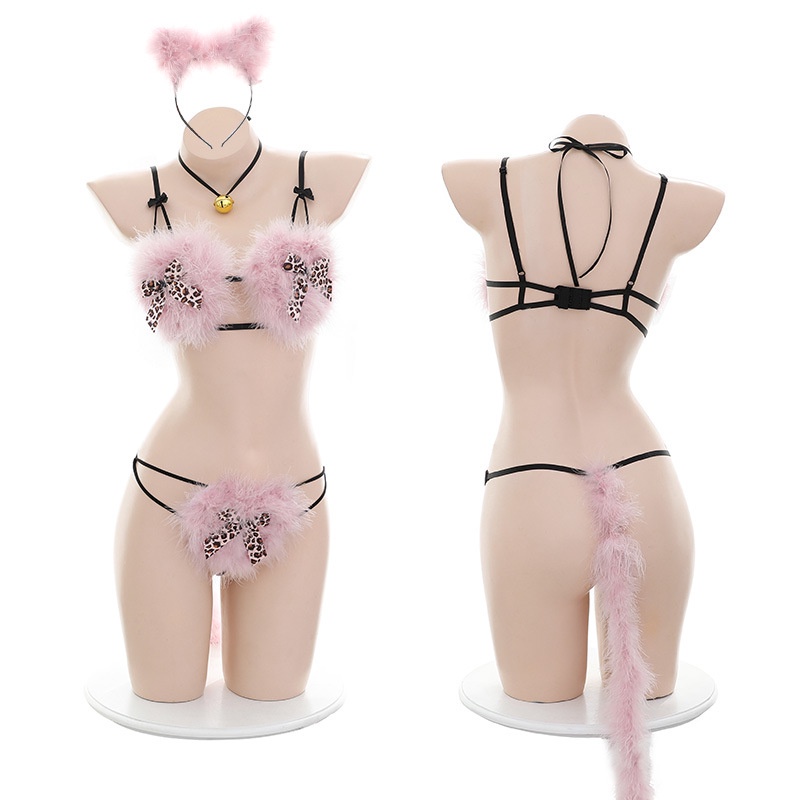 Bộ Đồ Lót Hóa Trang Mèo Dễ Thương Quyến Rũ Cho Nữ