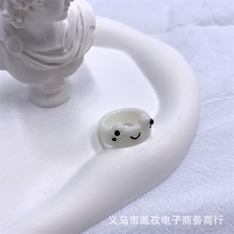 Nhẫn nhựa resin hình gấu, gà,ếch 🐻🐤🐸 dễ thương xinh xắno