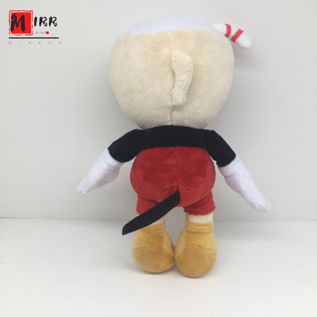 Đồ Chơi Nhồi Bông Hình Cuphead 9.8 Inch,Cuphead Mugman Plush 9,8 " Đồ chơi nhồi bông mềm cho trẻ em,Phiêu lưu Cuphead