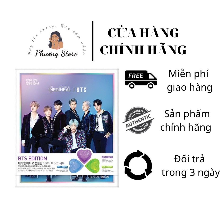 Set Mặt Nạ Mediheal  Mask ( Phiên Bản BTS)