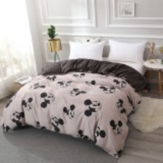 Bộ chăn ga gối cotton poly nhập khẩu 4 món