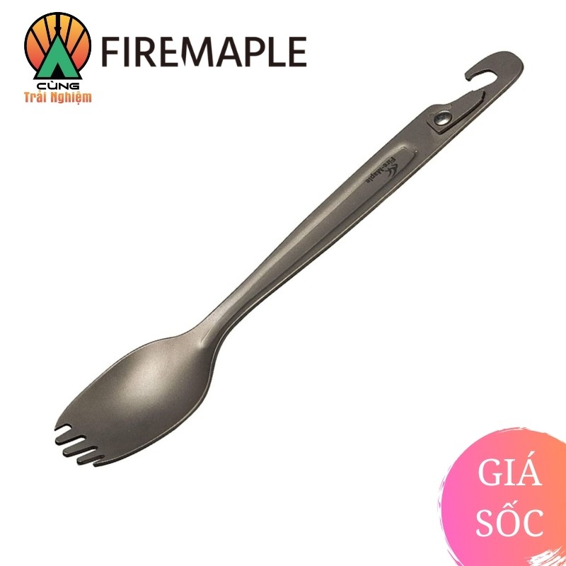 [CHÍNH HÃNG] Thìa Đa Năng 3 Trong 1 Titan Woodpecker Fire Maple FMP-Spork01 Chuyên Dụng Cho Du Lịch, Dã Ngoại Cắm Trại