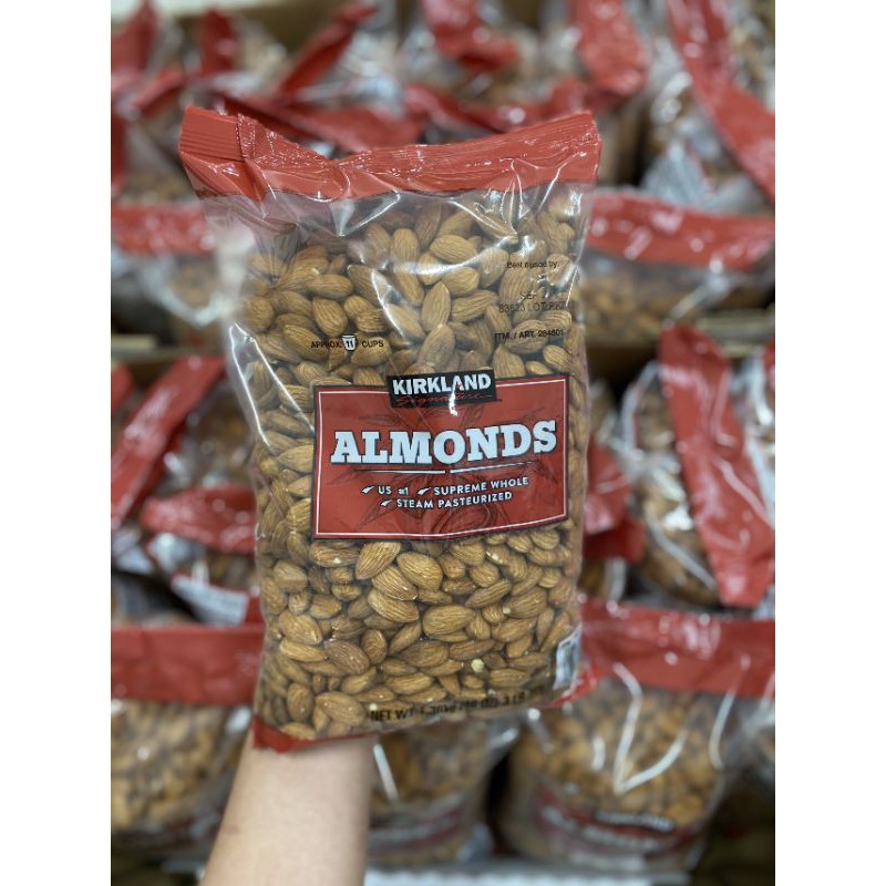 Hạt Hạnh Nhân Sấy Khô Kirkland Almonds Gói 1.36kg usa ( date 09/2021 )