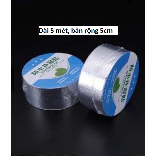 Băng dính chống thấm nước, Keo Chống Dột. Miếng Siêu DínhCuộn 5 Mét Băng Keo Dán Rộng 5cm/10cm, HÒA PHÁ