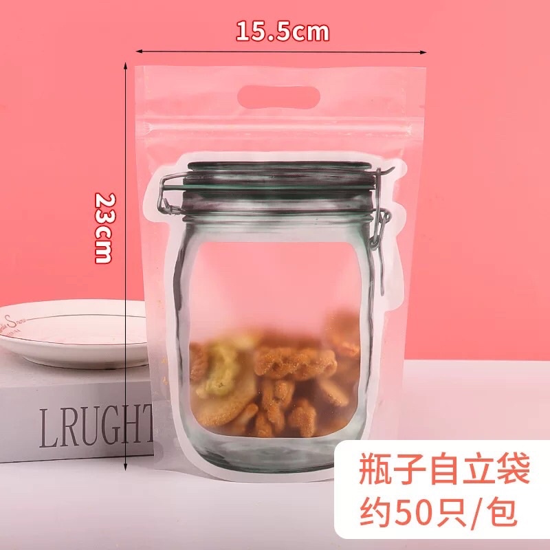 TÚI ZIP HOẠT HÌNH Đựng thực phẩm -Túi Zip đựng Tất - Chip đi du lịch xinh xắn dễ thương