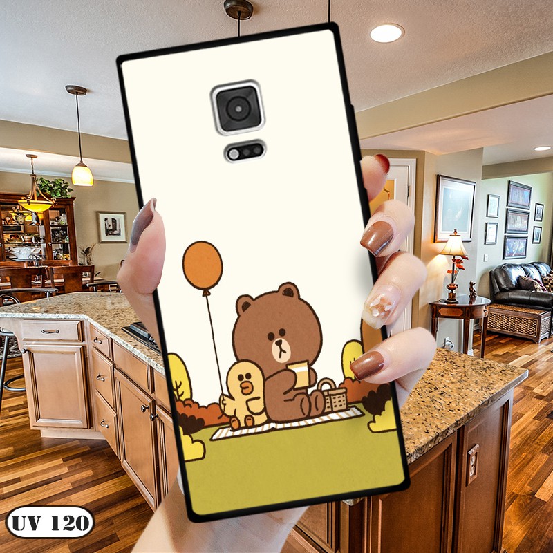 Ốp lưng điện thoại Samsung Galaxy Note 4  - lưng nhám viền dẻo