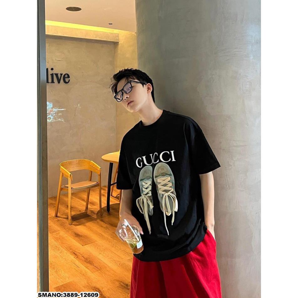 Áo phông nam Gucci Spf in hình đôi giầy siêu hot