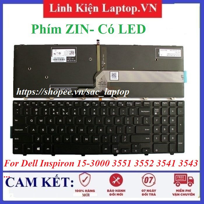 ⚡Bàn phím laptop Dell Inspiron 15-3000 3551 3552 3541 3543 3542 3559 3565 3567 3558 3561 3562 3568 3572 3578