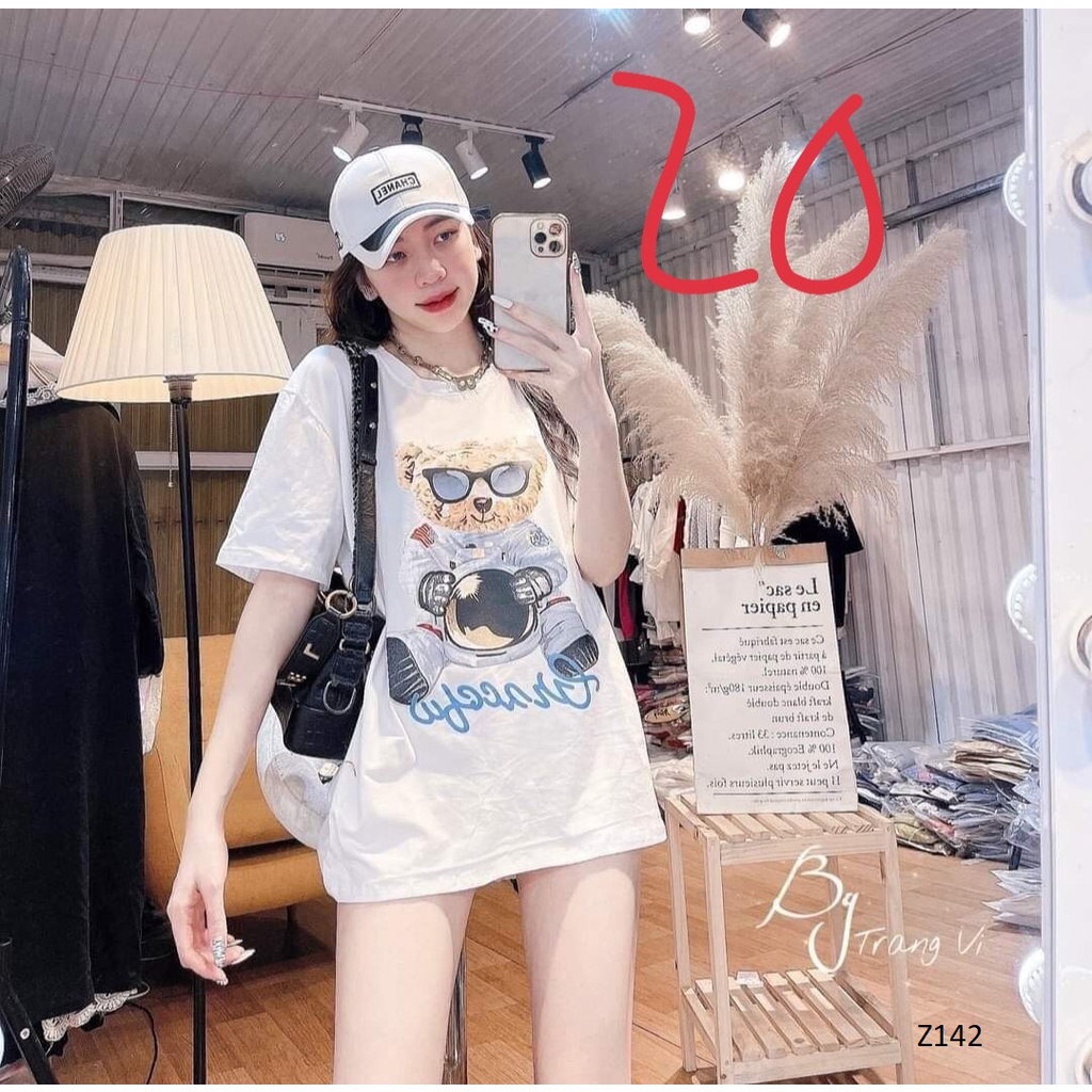 Áo Phông Siêu Đẹp 100% Cotton Freesize Chất Mịn Mát 46