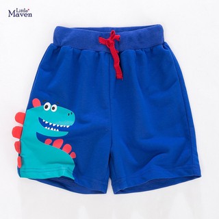 Quần short bé trai Little Maven xanh khủng long