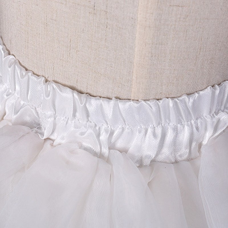 Đầm Hóa Trang Lolita Cổ Điển Không Vòng Màu Trắng Cho Bé Gái