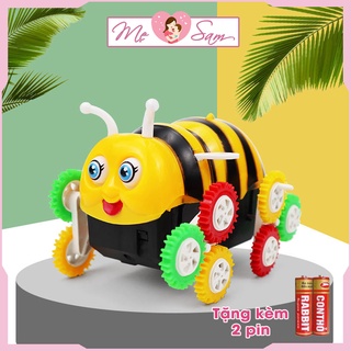 Xe đồ chơi con ong nhào lộn 360 vượt địa hình cho bé kèm 2 pin vui nhộn Shop Mẹ Sam