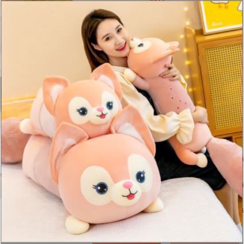 Gấu Bông Hồ Ly Đuôi Chồn, gối ôm cáo Cực trend Thú Nhồi Bông Búp Bê Siêu Dễ Thương