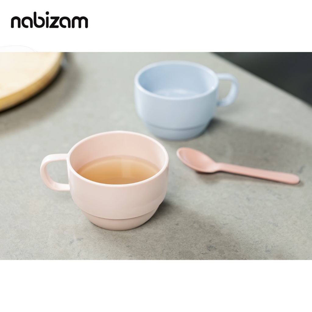 Bộ 2 Thìa Ăn Amori INOCHI Làm Từ Nhựa Cao Cấp An Toàn Thiết Kế Bo Tròn Cho Bé Từ 6 Tháng Tuổi