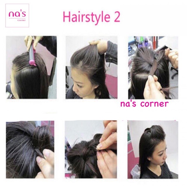 Kẹp kiểu bện tóc xoắn xước xược vắt ghim giữ cố định tóc gọn nhẹ, bờm lò xo co giãn