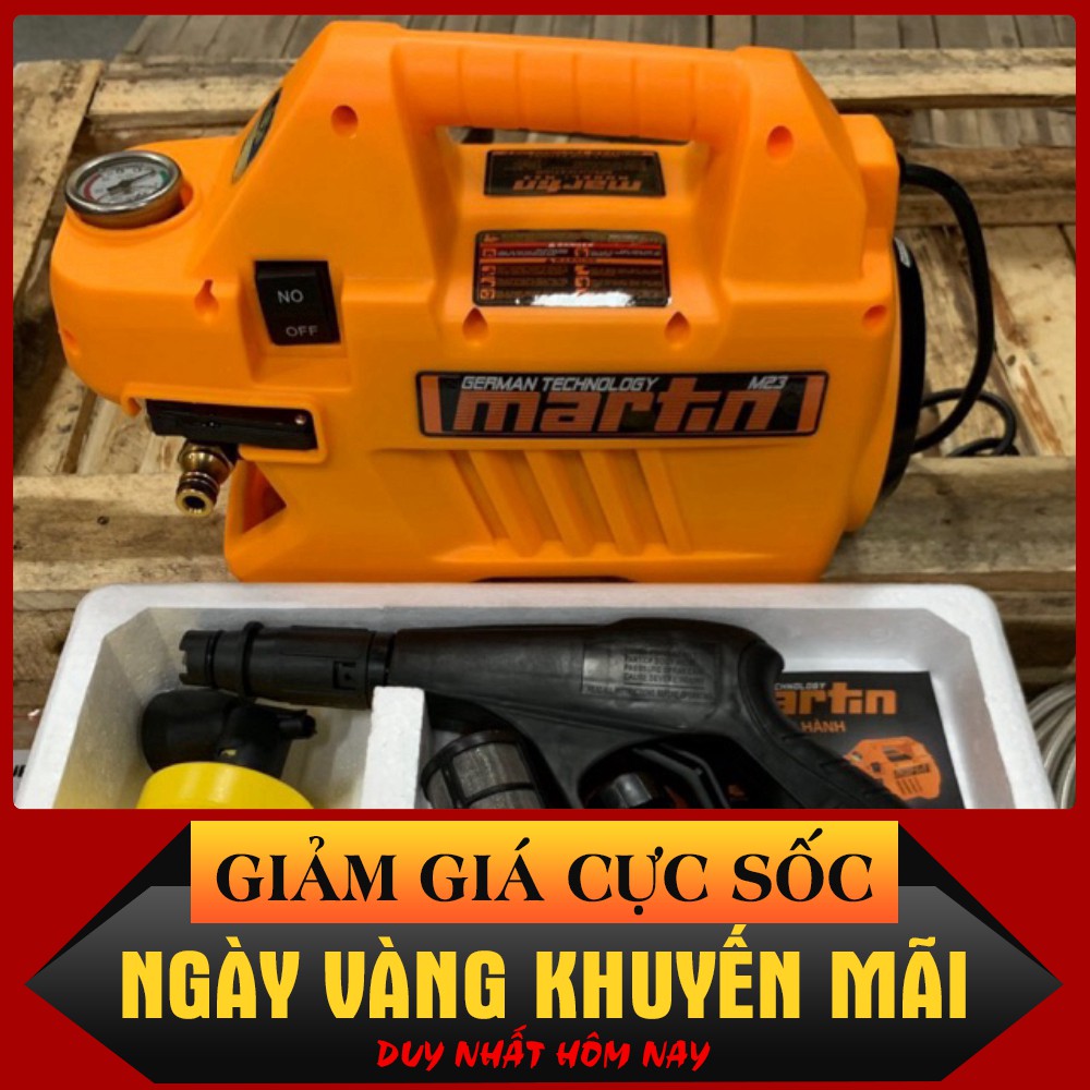 Dụng cụ xe máy. Máy Rửa Xe Mini Giá Đình Công Suất Khủng 2300W-MARTIN ĐỨC