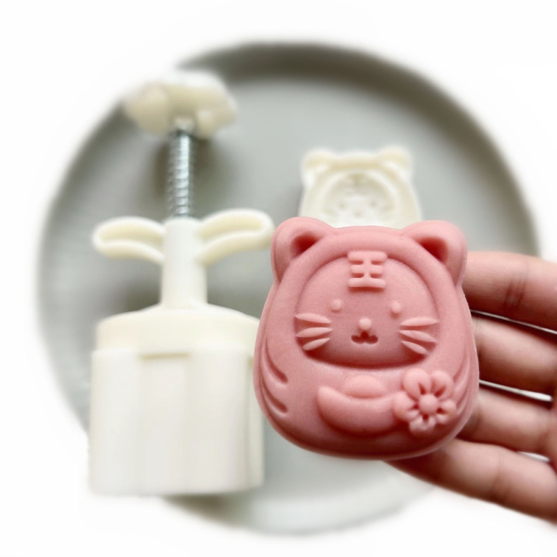 Khuôn Làm Bánh Trung Thu Hình Hổ Dễ Thương 75g Tiện Lợi