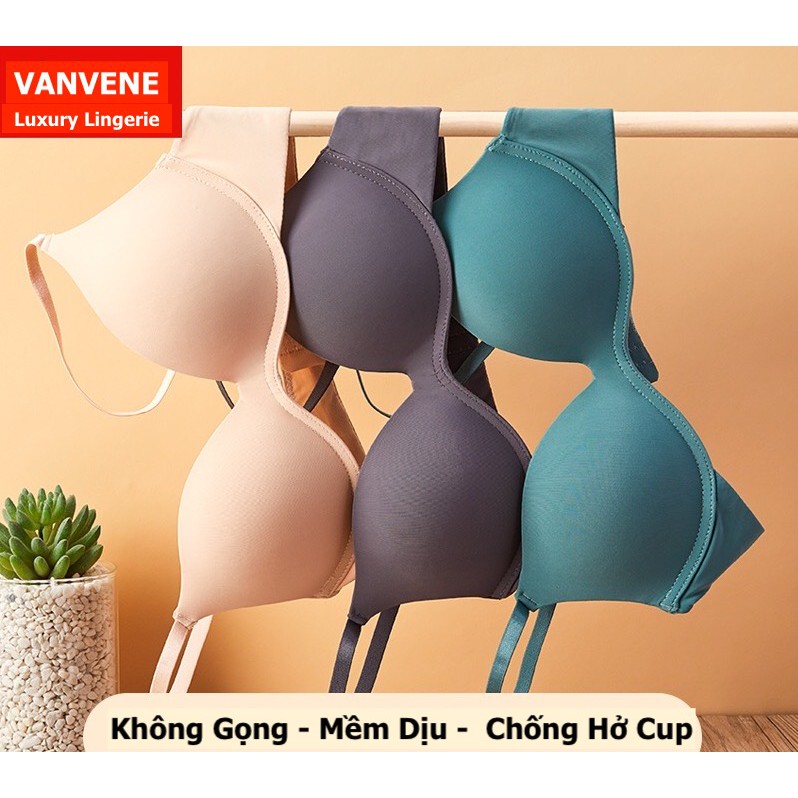 Áo ngực lụa sữa Vanvene tàng hình không gọng đệm mỏng chống hở viền phong cách nhật bản ôm trọn ngực đủ size 32-38 A850 | BigBuy360 - bigbuy360.vn