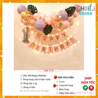 Set bóng trang trí sinh nhật set 112