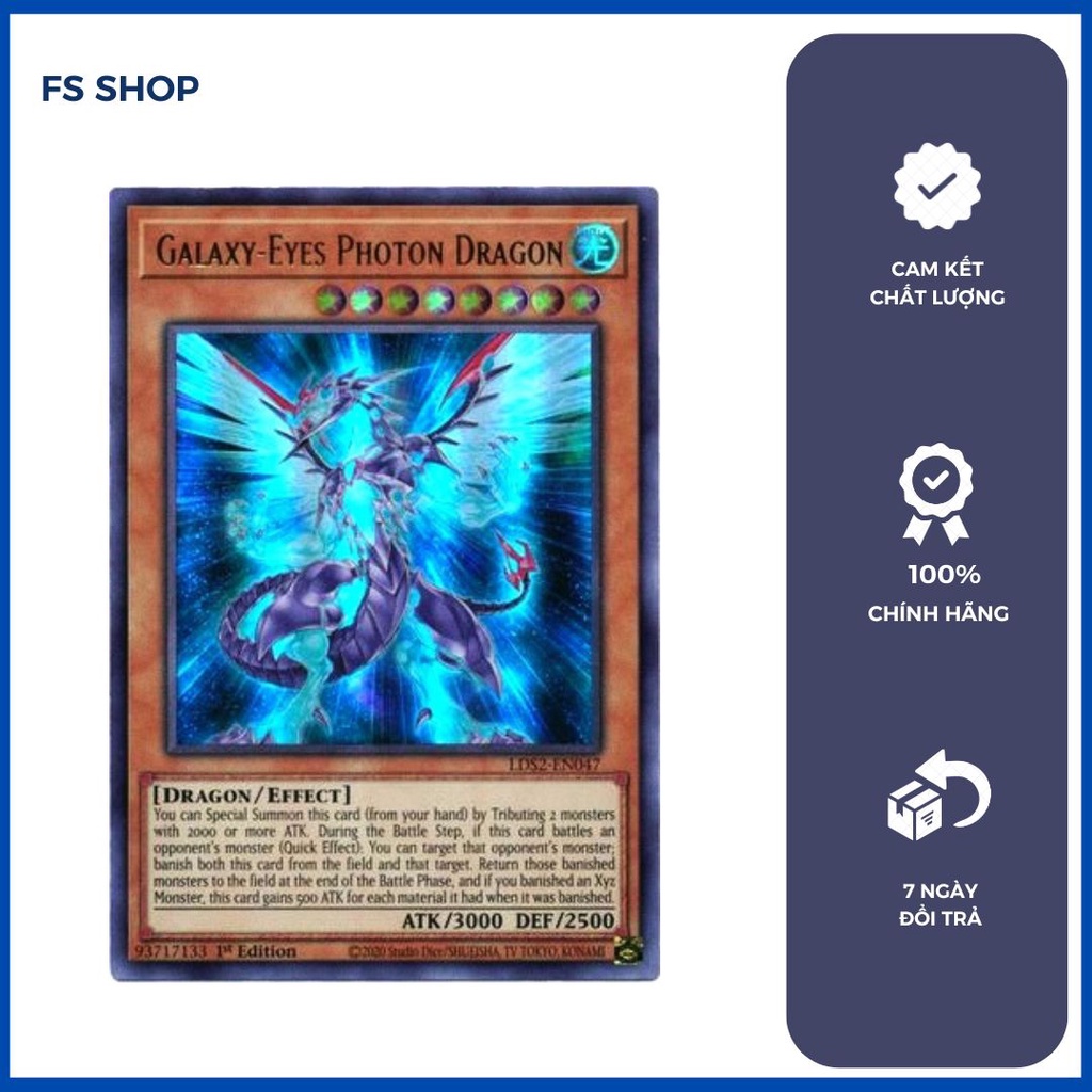 Thẻ bài yugioh chính hãng Galaxy-Eyes Photon Dragon