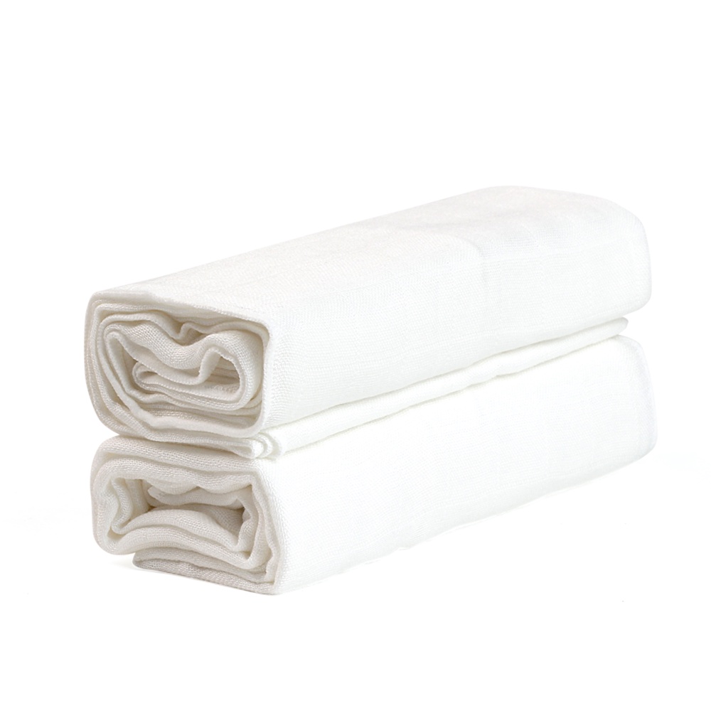 Set 2 khăn Nappi sợi tre đa năng cho bé 77x77cm dệt cotton organic - Monnie Kids
