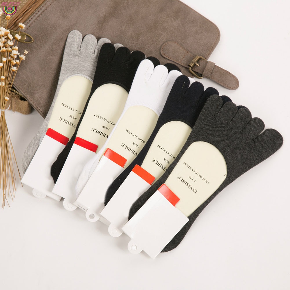 Đôi tất xỏ ngón cotton co giãn chống trượt cho nam