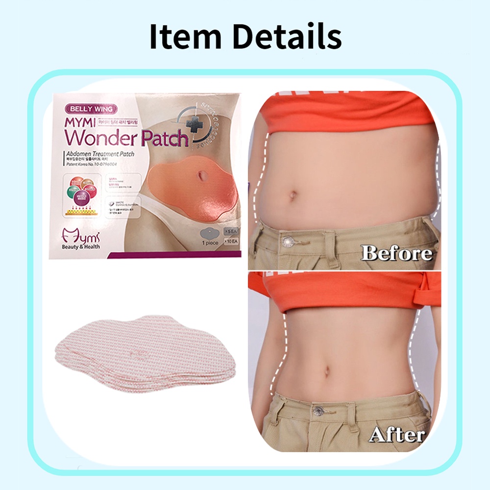 Set 10 Miếng Dán Tan Mỡ Bụng Giảm Cân Mymi Wonder