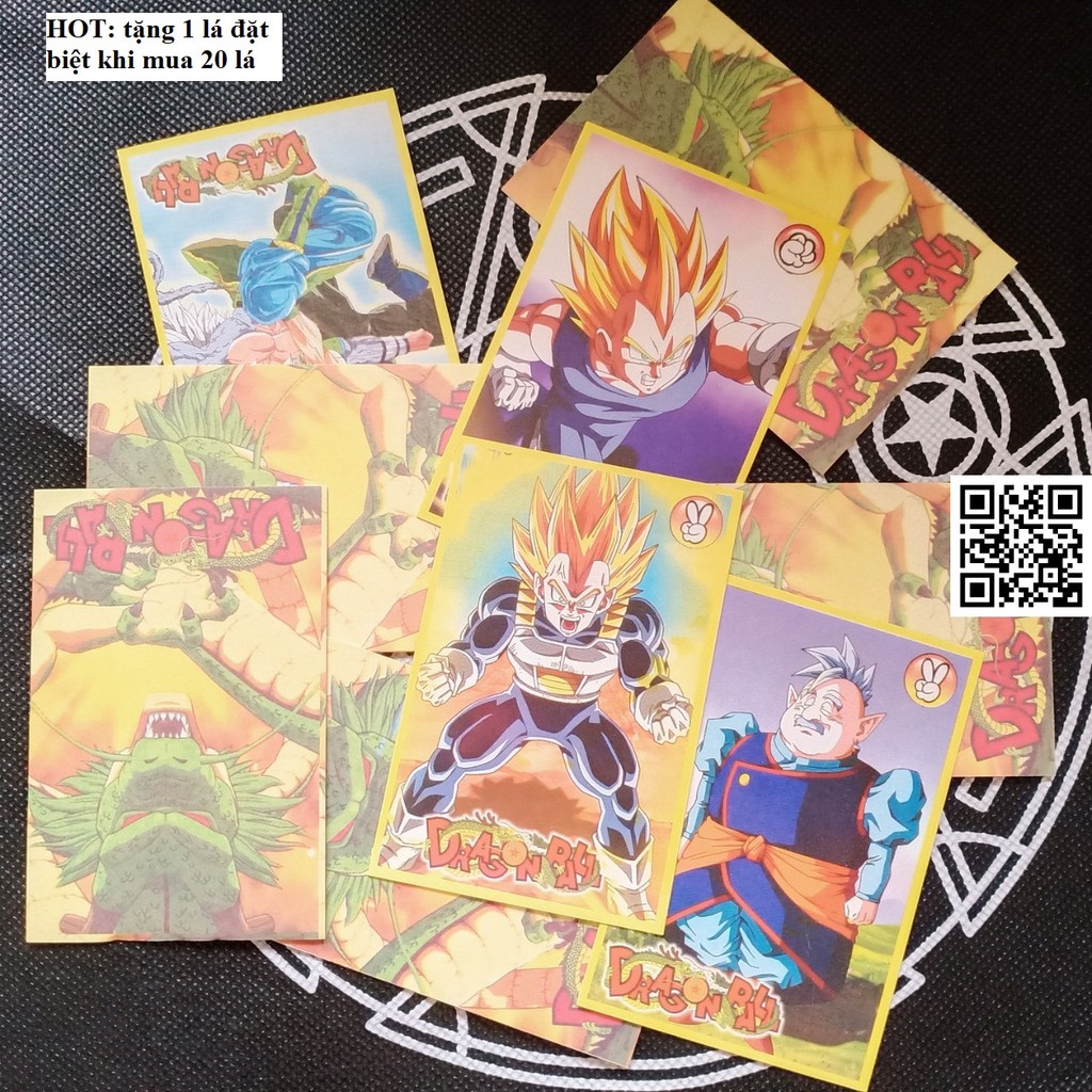 1459-R Thẻ Anime Dragon Ball 7 Viên Ngọc Rồng (CAM KẾT KHÔNG TRÙNG) tặng 1 lá đặt biệt khi mua 20 lá