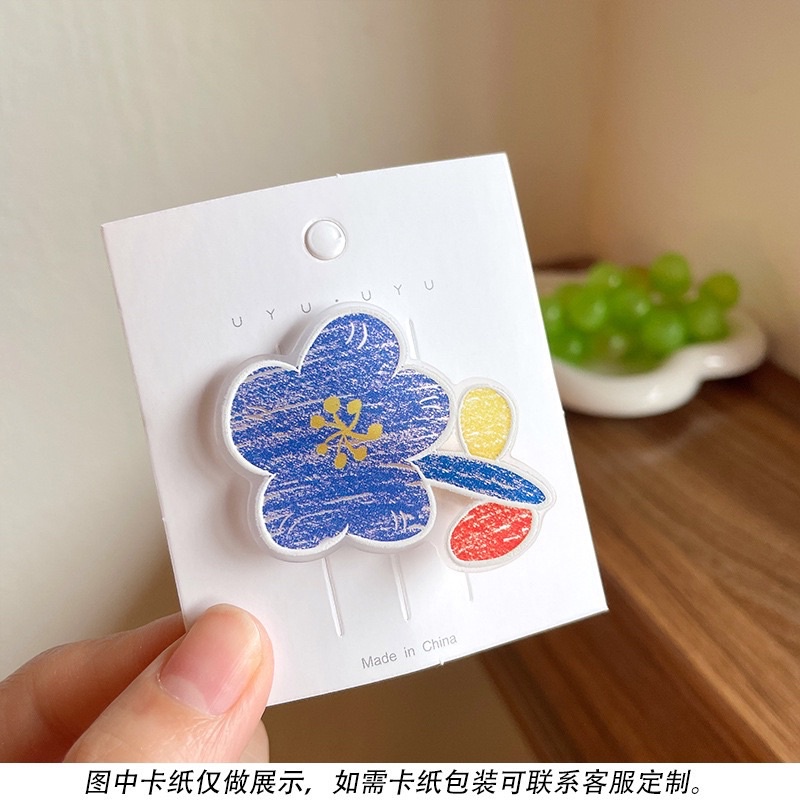 Kẹp tóc hình hoa dễ thương cho bé phong cách hàn quốc
