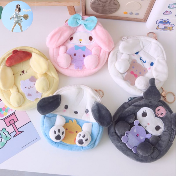 Túi Đựng Tai Nghe Hình Melody Nhồi Bông Dễ Thương