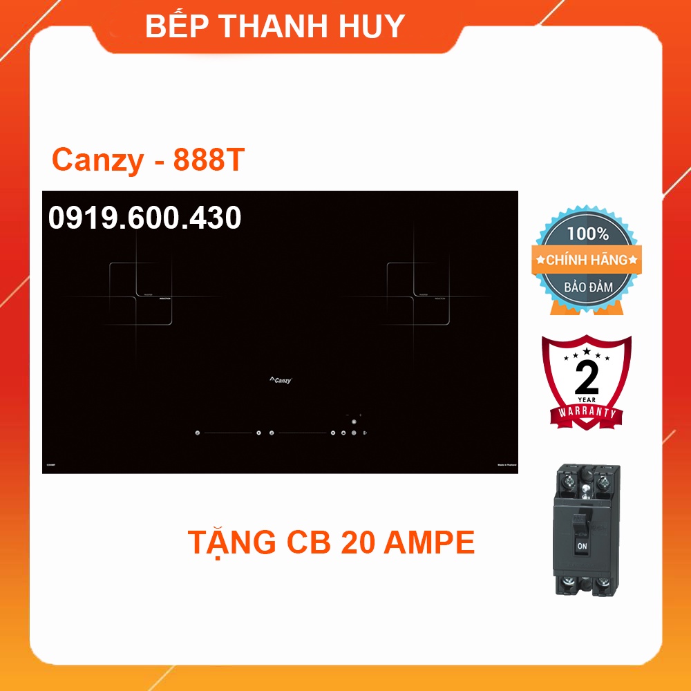 Bếp từ đôi Canzy CZ 888T FREESHIP Bếp từ Inverter - Made in Thailand - Bảo hành 2 năm