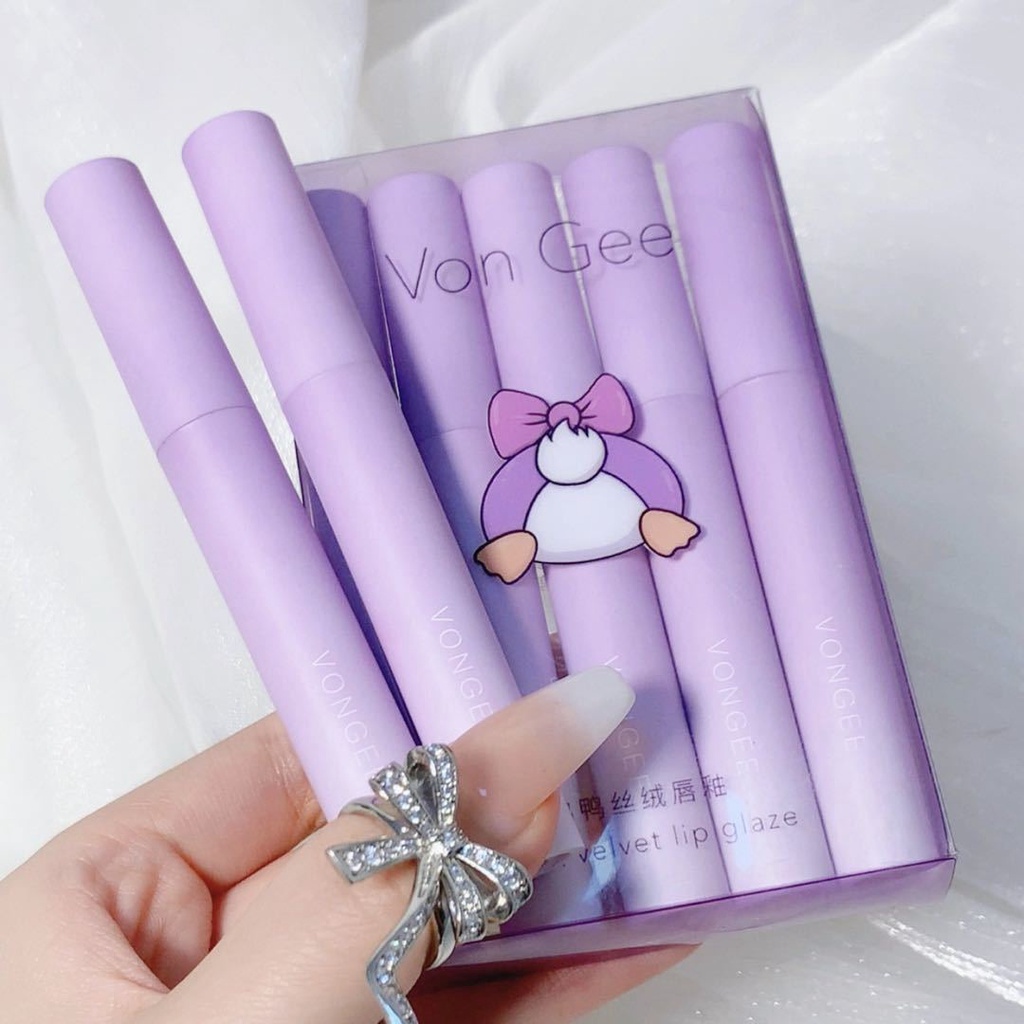 Set 5 Son Môi Von Gee Chống Thấm Nước Lâu Trôi