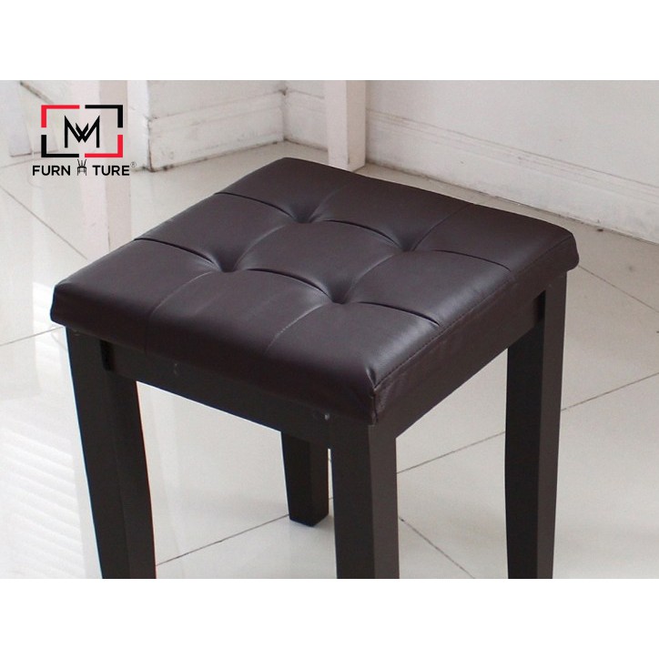 Ghế bàn trang điểm bọc nệm da thương hiệu MW FURNITURE - nội thất trang trí